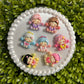 Skull Panda Flat Back Charms Mixed 7 pcs