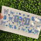 #271 God is Good Blue Floral Bows Faith Holographic UVDTF WRAPS