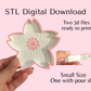 Small Sakura Flower Rhinestone Tray Digital Download