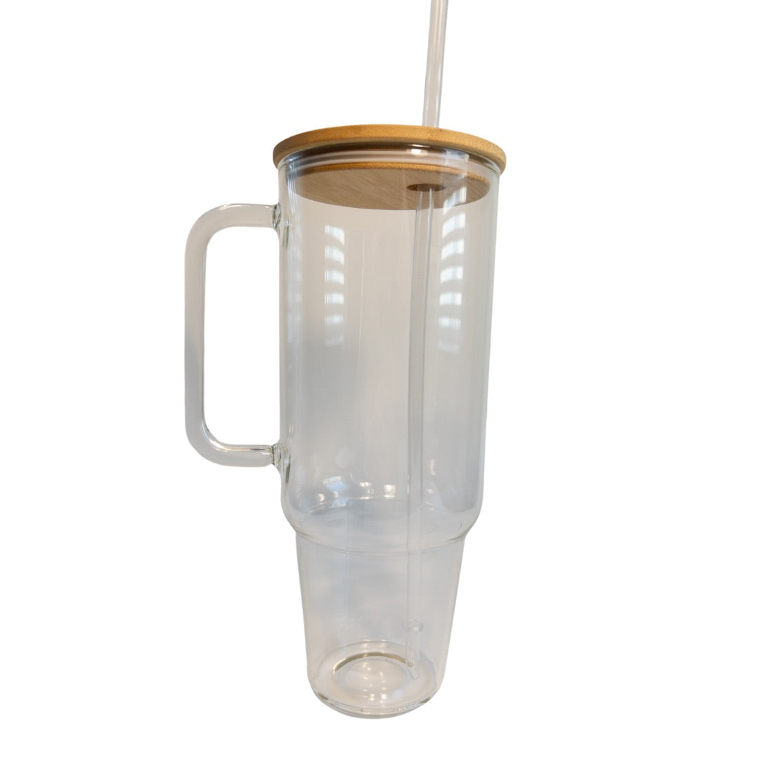 40 Oz Glass Travel Mug Cup Blanks