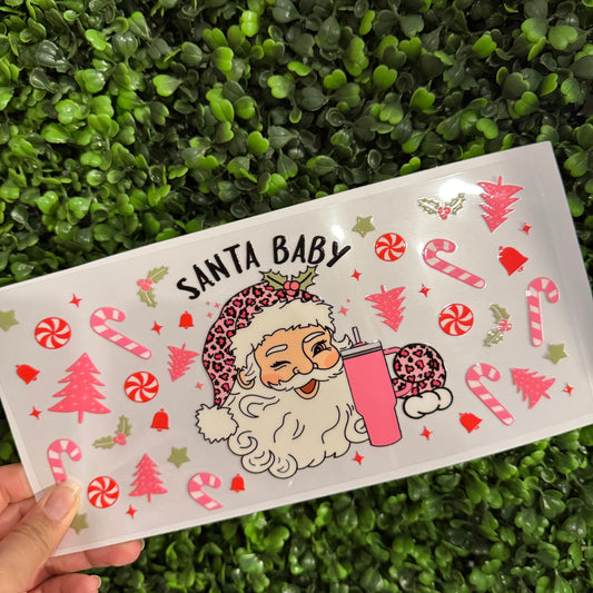 Y16  Santa Baby Single Sided UVDTF WRAPS
