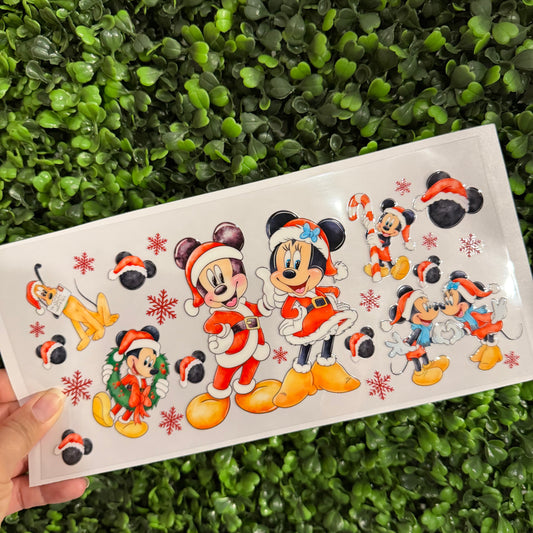 Y37 Christmas Mouse Single Sided UVDTF WRAPS