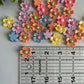 Daisies Flat Back Charms Mixed Colors 15 pcs