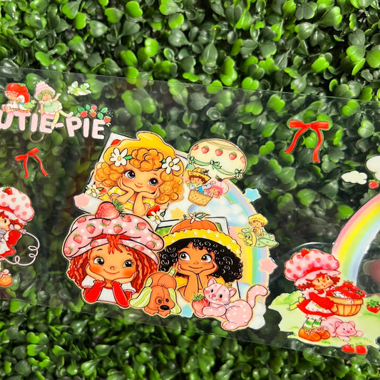 S10 Strawberry Girl & Friends Single Sided UVDTF WRAPS
