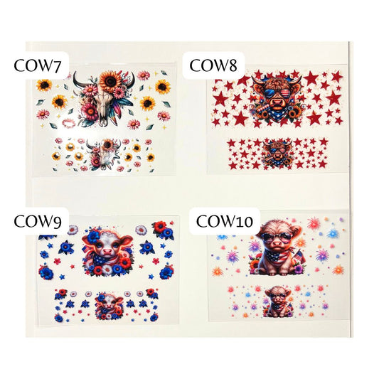 Cows Western Mini Wraps