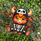 W8 Skeleton Cow Single Sided UVDTF WRAPS
