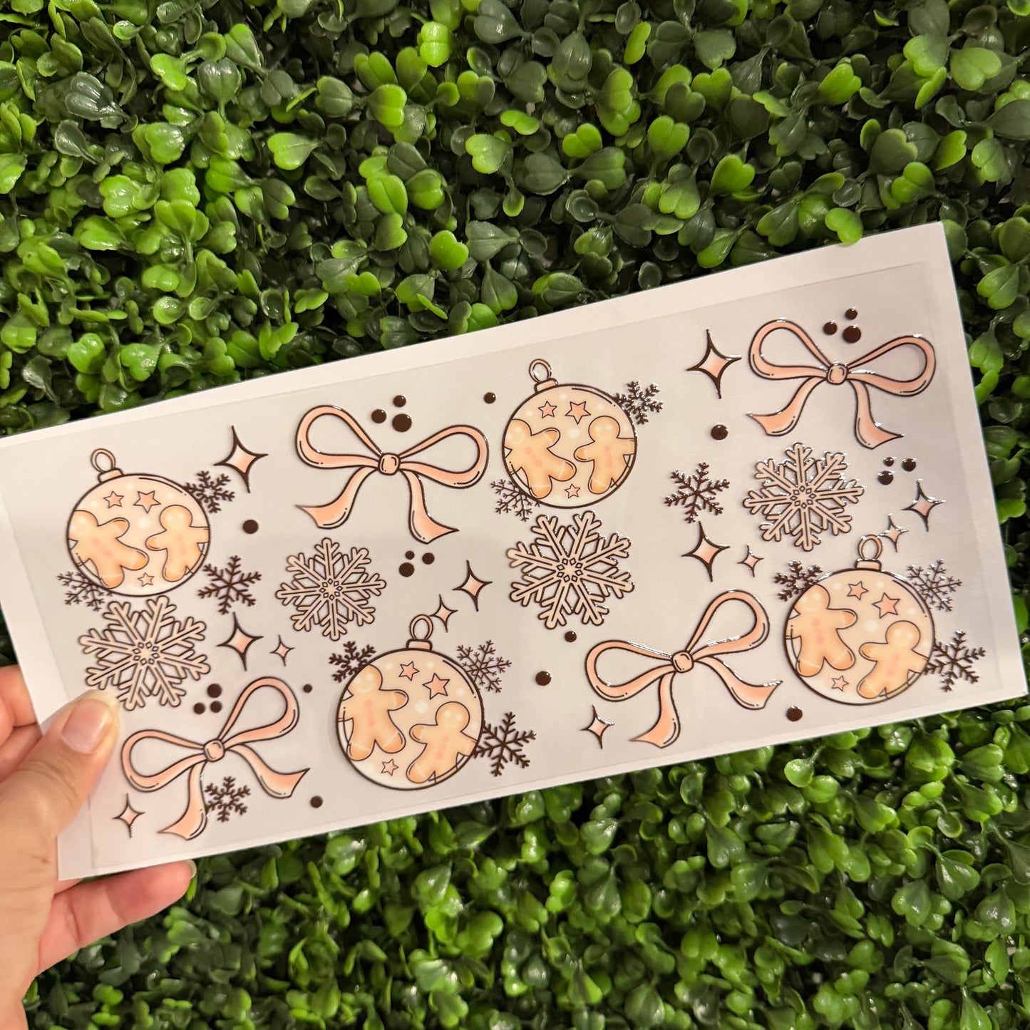 Y10 Ornaments and Bows Single Sided UVDTF WRAPS