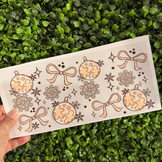 Y10 Ornaments and Bows Single Sided UVDTF WRAPS