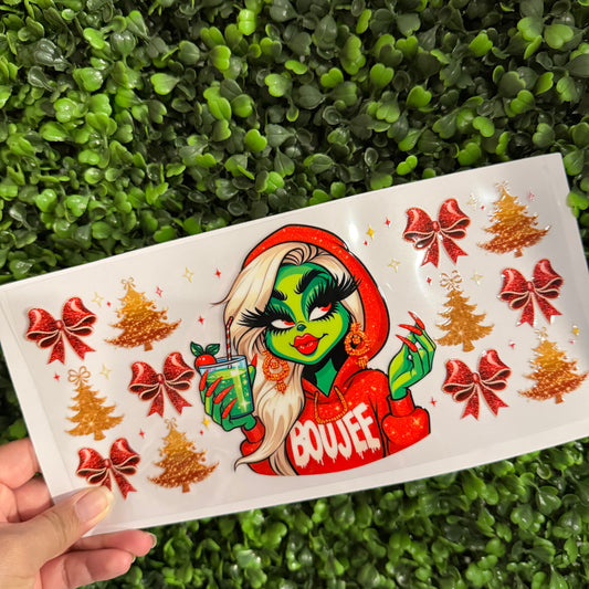 Y48 Boujee Christmas Single Sided UVDTF WRAPS