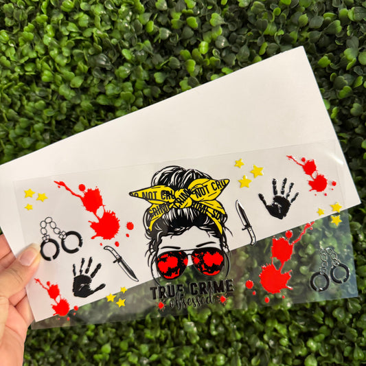i13 True Crime Obsessed Single Sided UVDTF WRAPS