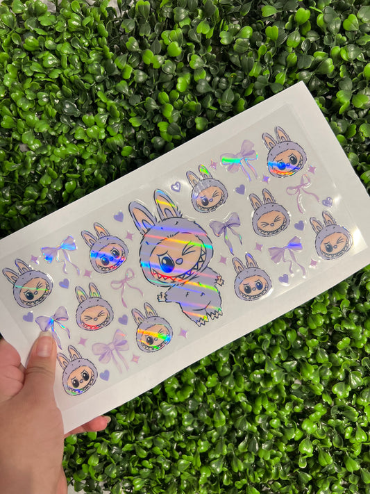 #226 Purple Bubus Holographic UVDTF WRAPS