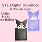 Kuku 3x3 Sticky Note Holder Digital Download