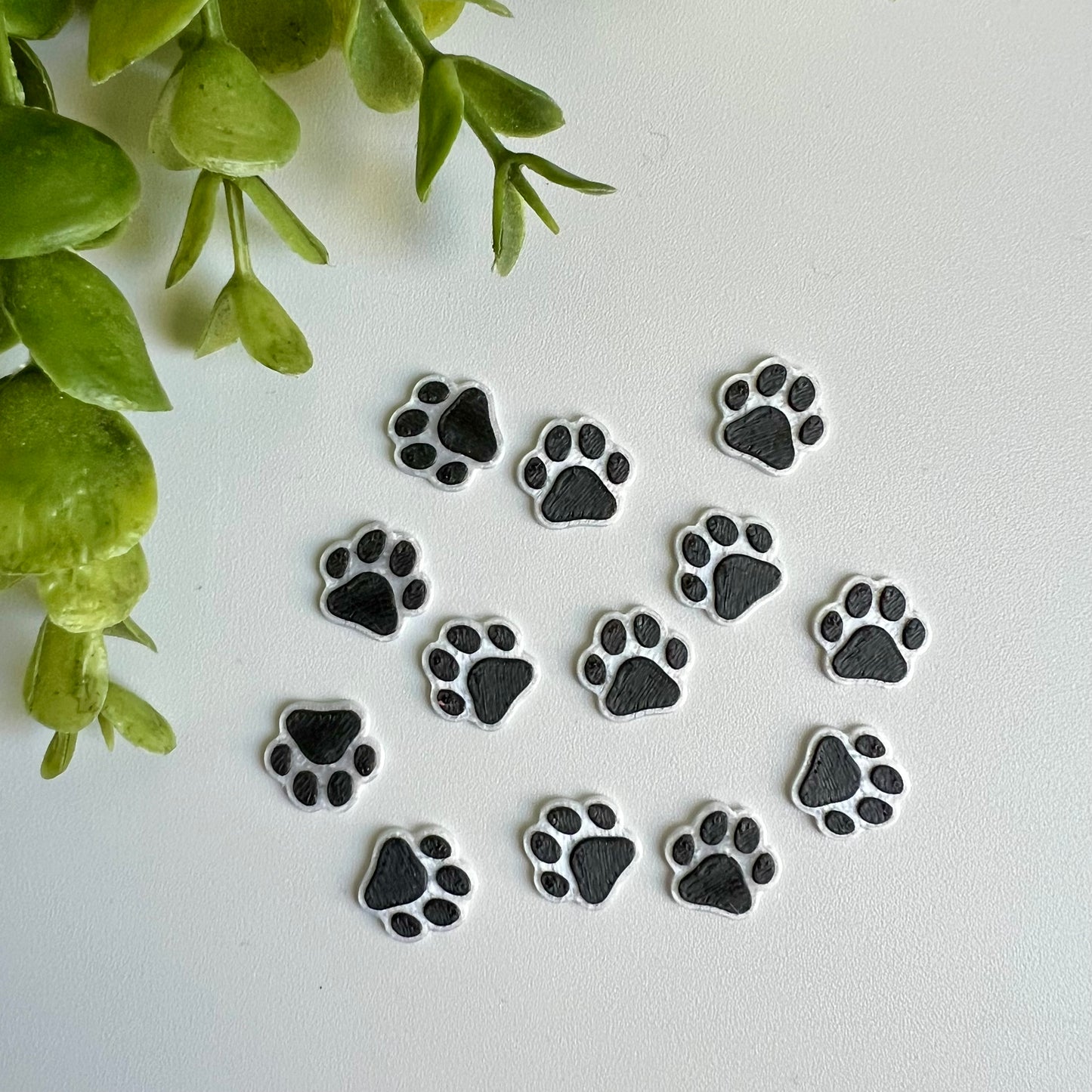 Paw Print Charms Flat Back