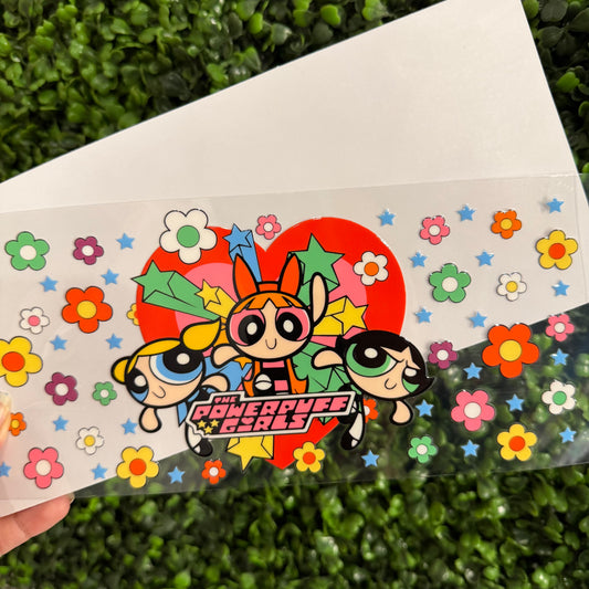 S43 Power Girls and Flowers Single Sided UVDTF WRAPS