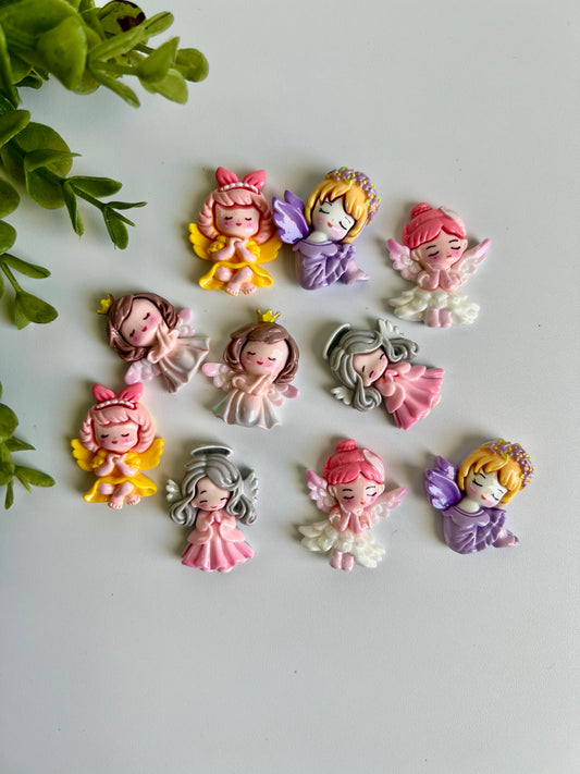 Angels Flat Back Charms Mixed