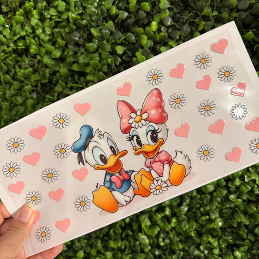 S45 Ducks in Love Single Sided UVDTF WRAPS