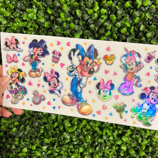 S15 Costume Girl Mouse Holographic UVDTF WRAPS