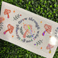 #287 Grow Through What you go Through Sarcastic Quote Holographic UVDTF WRAPS
