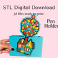 Balloon House Pen Holder Digital Download