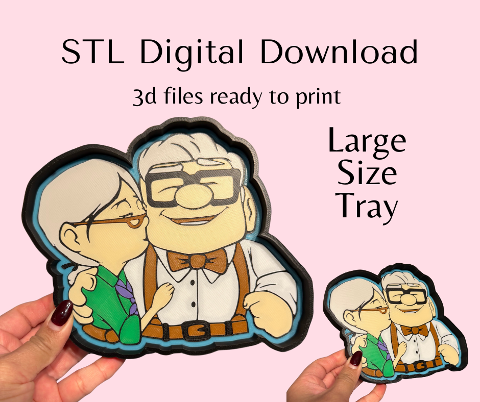 Adventure Couple Large Trinket Tray Multi Use Tray Digital Download