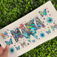 #241 Turquoise Mama Cow Western Holographic UVDTF WRAPS