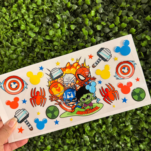 U5 Marvel Heroes Single Sided UVDTF WRAPS