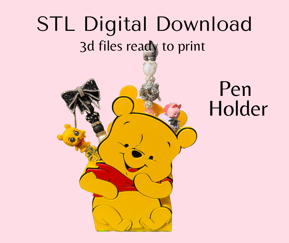 Honey Bear Pencil Holder Digital Download