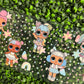 S13 Laughing Dolls Pastel Colors Single Sided UVDTF WRAPS