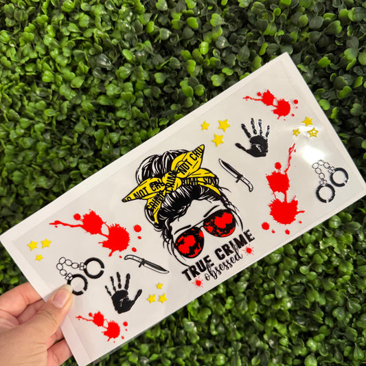 i13 True Crime Obsessed Single Sided UVDTF WRAPS