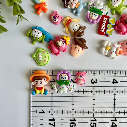 Toys Flat Back Charms Mixed