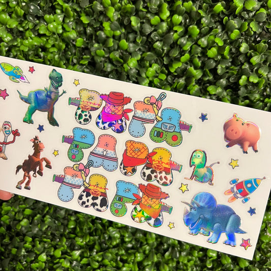 D3 Papa Toys Themed Holographic UVDTF WRAPS