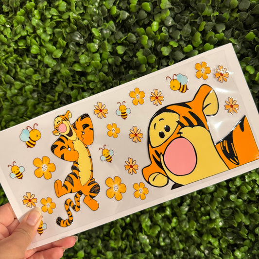 R8 Tiger and Bees Single Sided UVDTF WRAPS