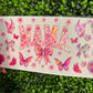 A11 Mama Pink Butterflies and Bows Holographic UVDTF WRAPS