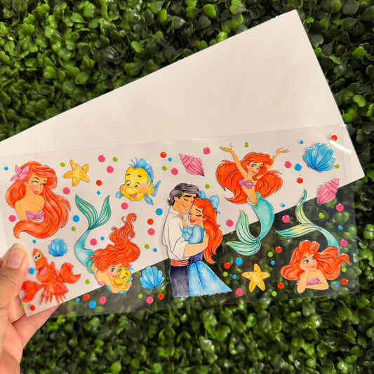 S33 Mermaid and Prince Single Sided UVDTF WRAPS