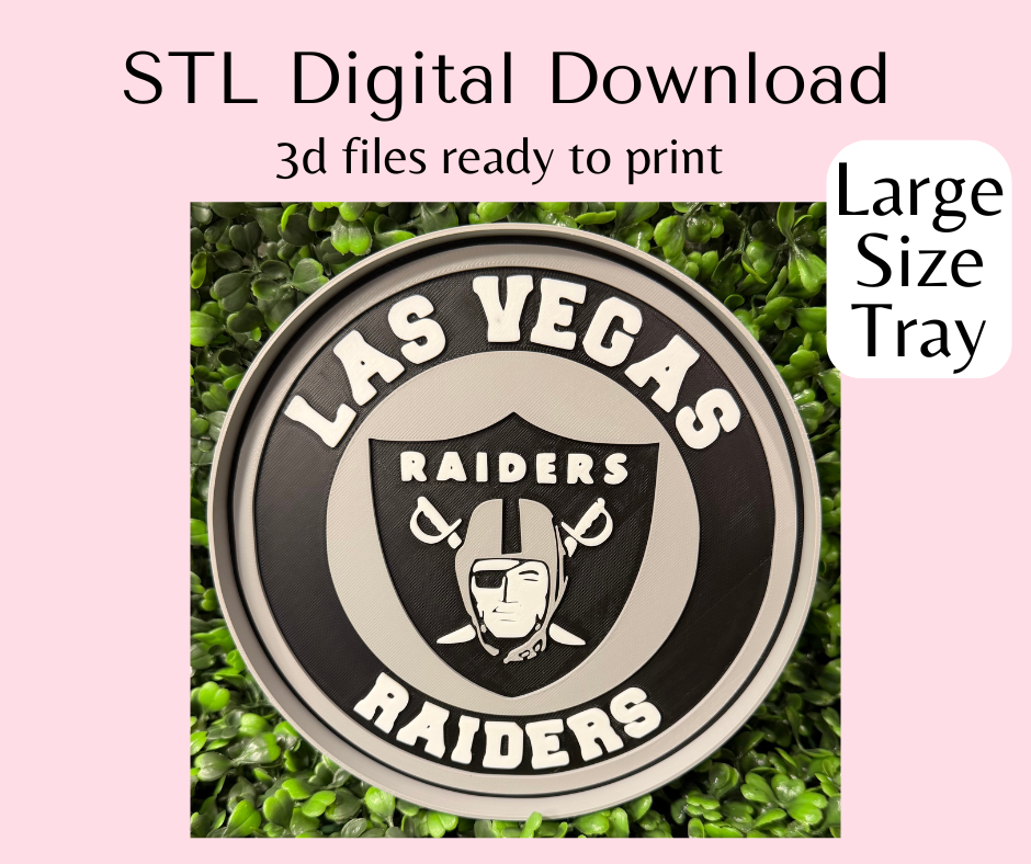 Grey and Black Football Team Large Size Trinket Tray Digital Download