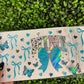 B3 Mimi Teal and Black Bows Holographic UVDTF WRAPS