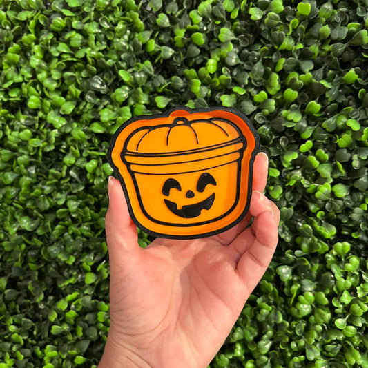 Jack-o’-lantern Bucket Tray Multi Use Tray Sold Individually