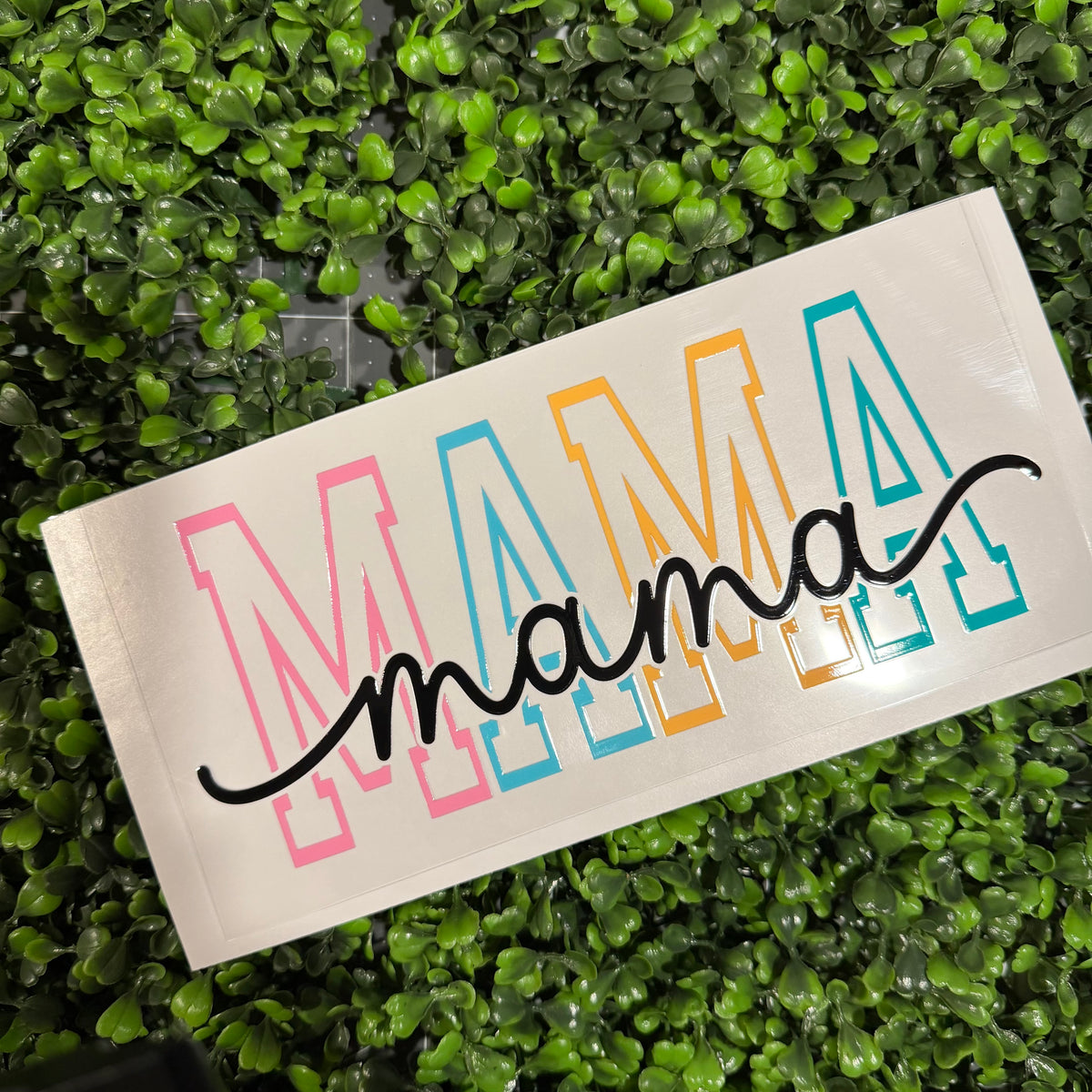 A47 Mama Black Cursive Single Sided UVDTF WRAPS – Stitched Kindness