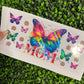 #243 Mom Rainbow Butterflies Holographic UVDTF WRAPS