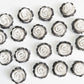 Mixed Flower Flat Back Charms