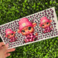 M9 Cow Dainty Pink Cheetah Print Single Sided UVDTF WRAPS