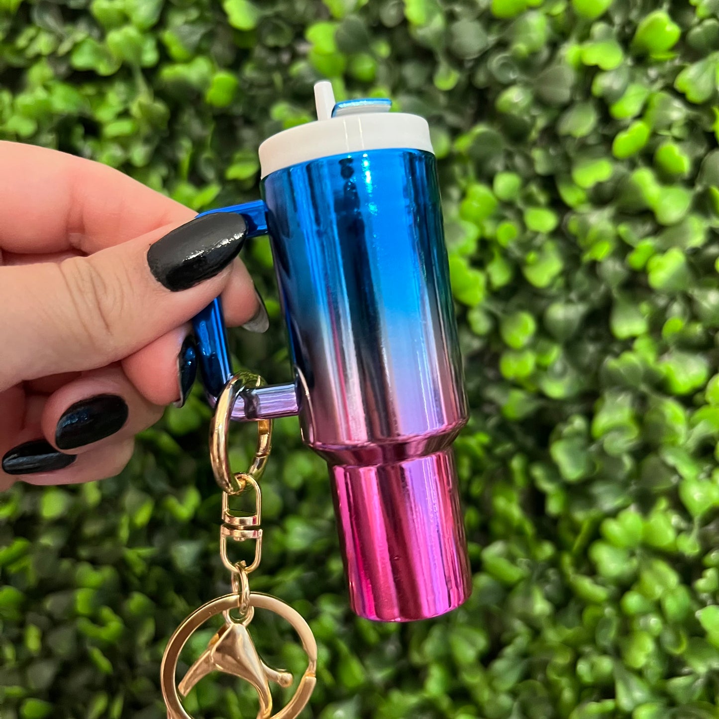 Metallic Color Mini Keychain Tumblers