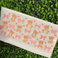 #302 Bears Pink Coquette Bows Double Sided UVDTF WRAPS