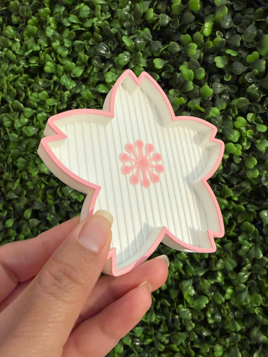 Rhinestone Sakura Flower Tray Multi Use Tray SOLD INDIVIDUALLY