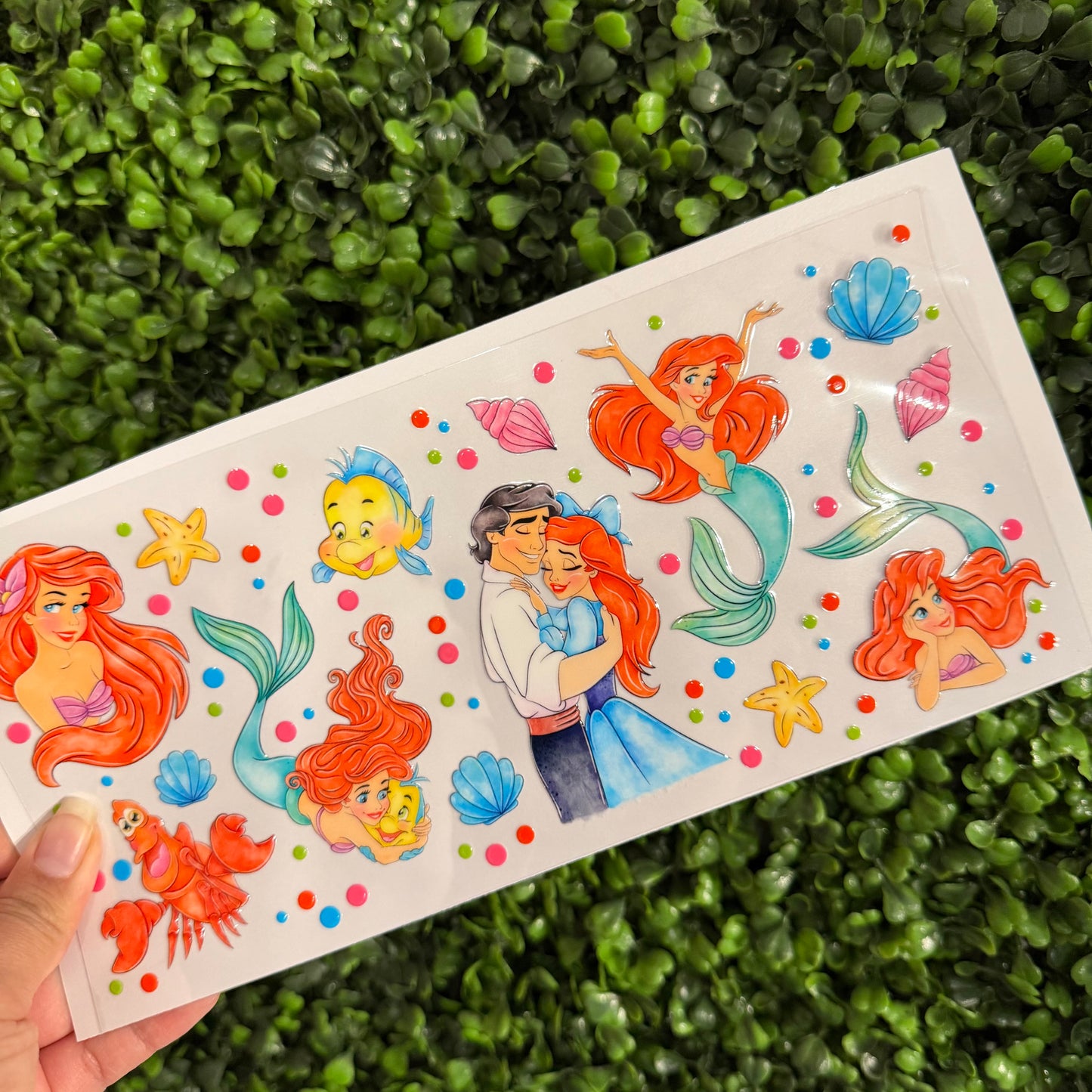 S33 Mermaid and Prince Single Sided UVDTF WRAPS