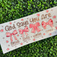 #20 God Says You Are Rose Gold Hologram UVDTF WRAPS