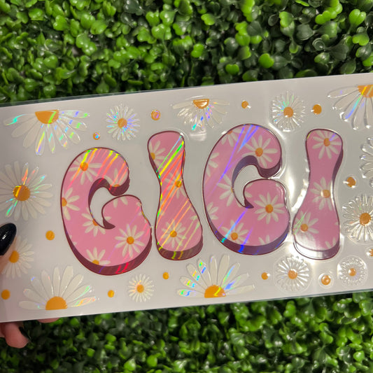 B5 Gigi Daisies Holographic UVDTF WRAPS
