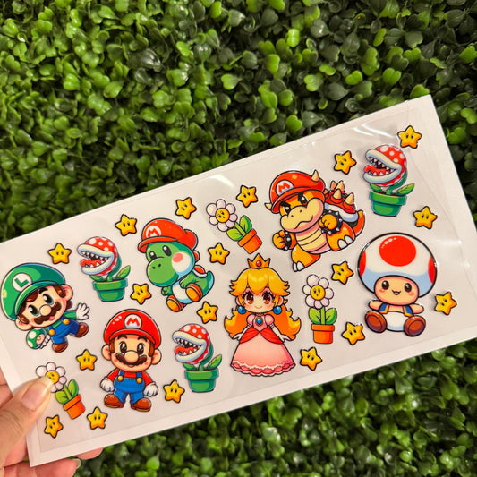 U20 Mario Single Sided UVDTF WRAPS