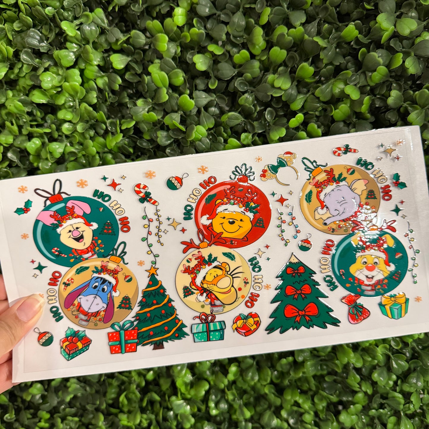 Y30 Woodland Friends Christmas Single Sided UVDTF WRAPS