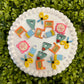 School Supplies Flat Back Charms Mixed 8 pcs